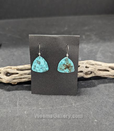 Copper with Patina Earrings by Esta Kirschner